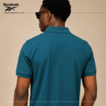 تیشرت مردانه ریباک مدل Reebok Blaze Embroidered SS Polo Shirt Retro Teal 200117 - Image 2