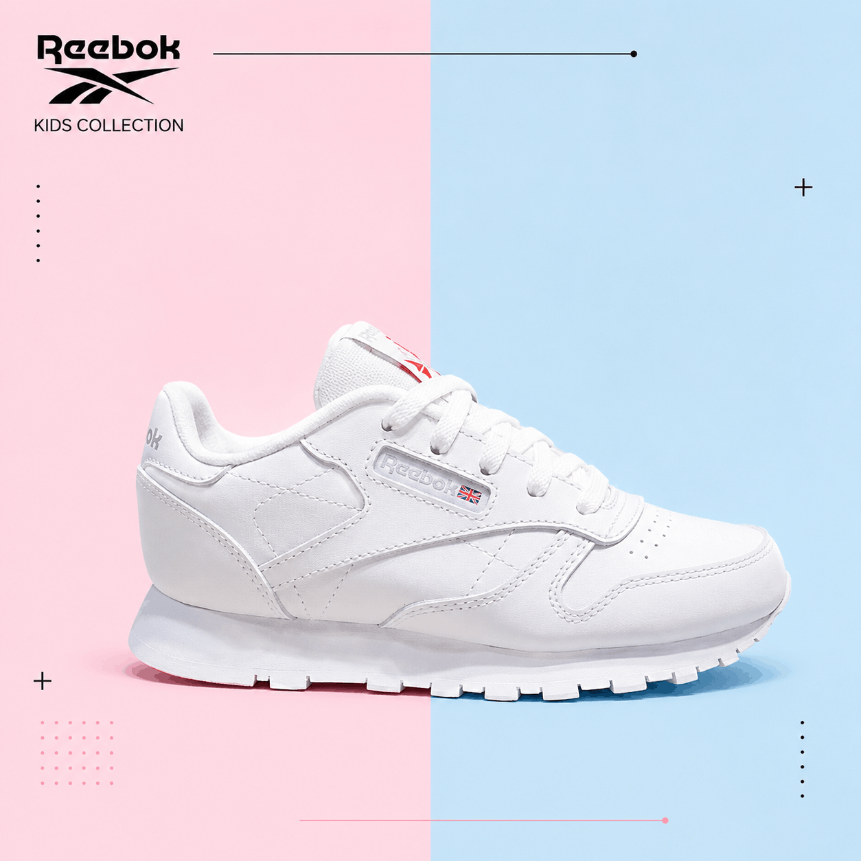 reebok-cl-leather-100000118-1 کفش بچگانه ریباک مدل Reebok CL Leather 100000118 - Image 1