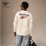 بلوز مردانه ریباک مدل Reebok James Frnt BK Logo Crew Neck LS Tee 200102 - Image 2