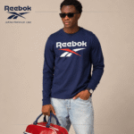 بلوز مردانه ریباک مدل Reebok Remi Big Logo Crew Neck LS Tee 200101 - Image 4